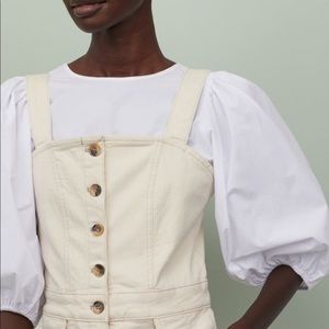 Price drop 🔥NWT Cream denim jumpsuit